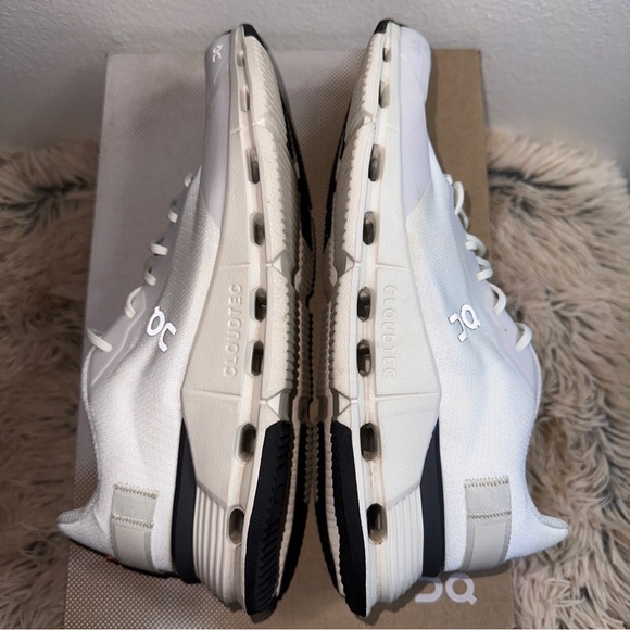 ON CloudNova Form Size 8 Women's Shoes Sneakers White/ Eclipse W/box WORN Once - Picture 13 of 17